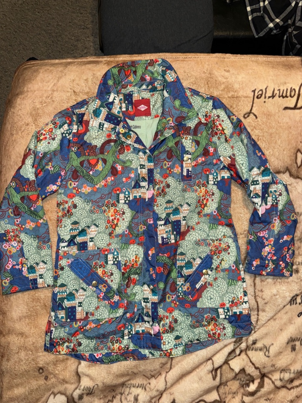 🖤OILILY GIRLS MULTICOLORED VILLAGE FALL JACKET SIZE 140 9-10🖤